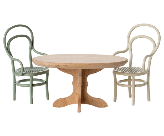 *PRESALE* Maileg Oval dining table, Mouse - Nature