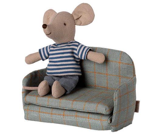 *PRESALE* Maileg Sofa bed, Mouse - Checker