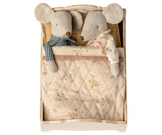 *PRESALE* Maileg Bed, Mouse - Off white