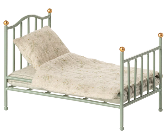*PRESALE* Maileg Vintage single bed, Mouse - Mint