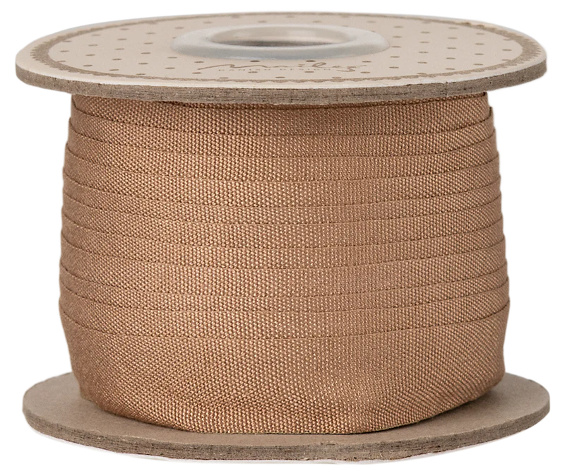 *PRESALE* Maileg Ribbon, W: 13 mm x L: 10 m - Soft brown