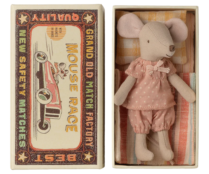 Maileg Big sister mouse in matchbox