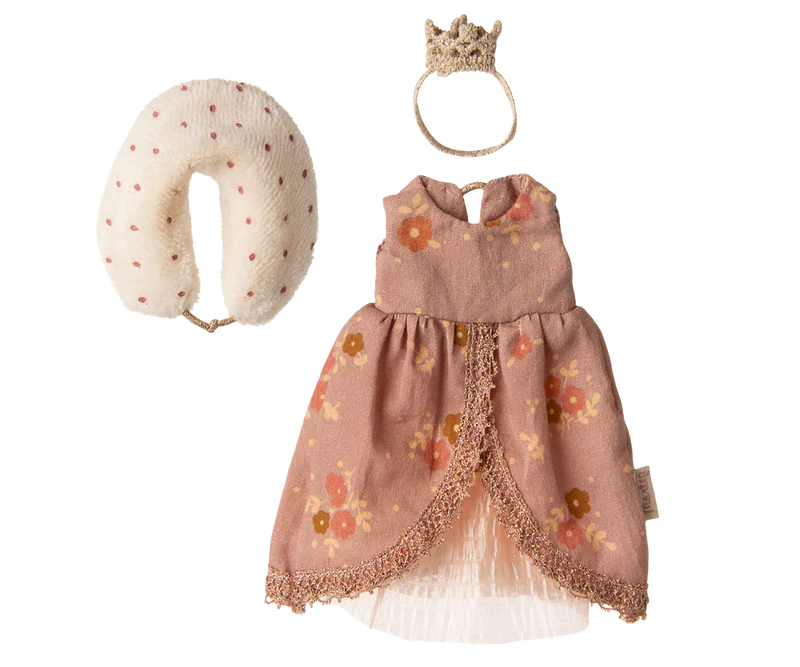 Maileg Queen dress, Mum mouse