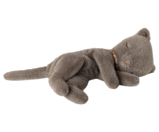 *PRESALE* (March) | Maileg Sleeping kitten plush, Small - Grey