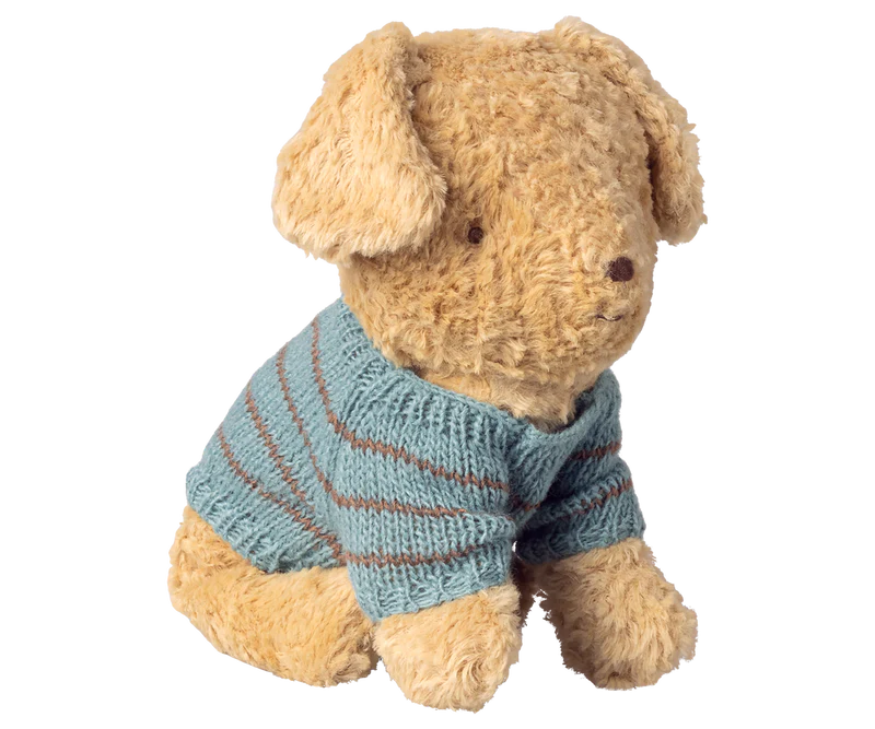 *PRESALE* (May) | Maileg Puppy supply, Small, Knitted sweater - Dusty blue