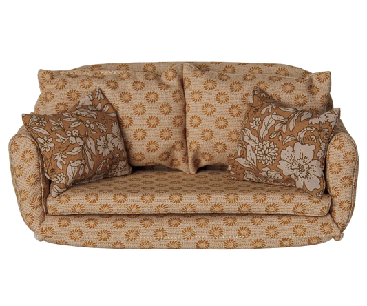 Maileg Sofa bed, Large - Ocher (Mouse)