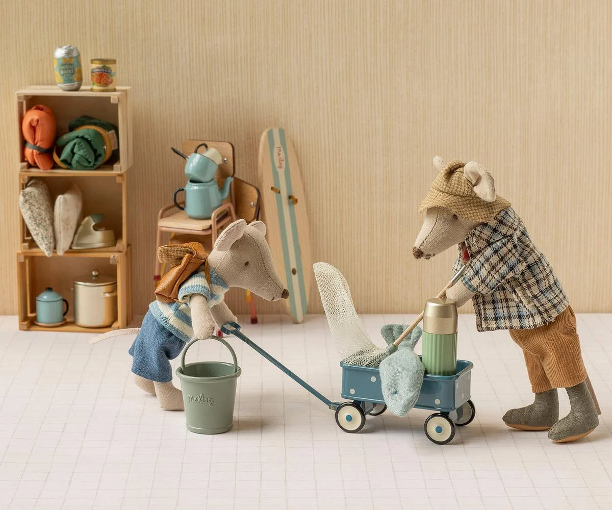 Maileg Blue Wagon (Mouse)