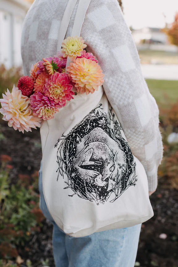 "Sleeping Foxes" Tote Bag