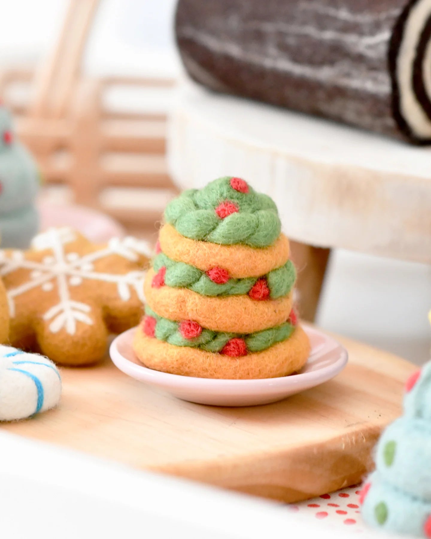 Tara Treasures Felt Christmas Cookie Tree