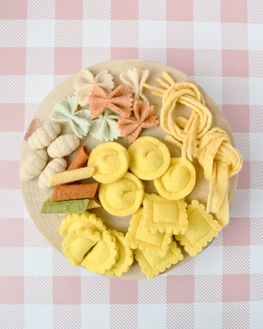 Felt Pasta Play Food Set