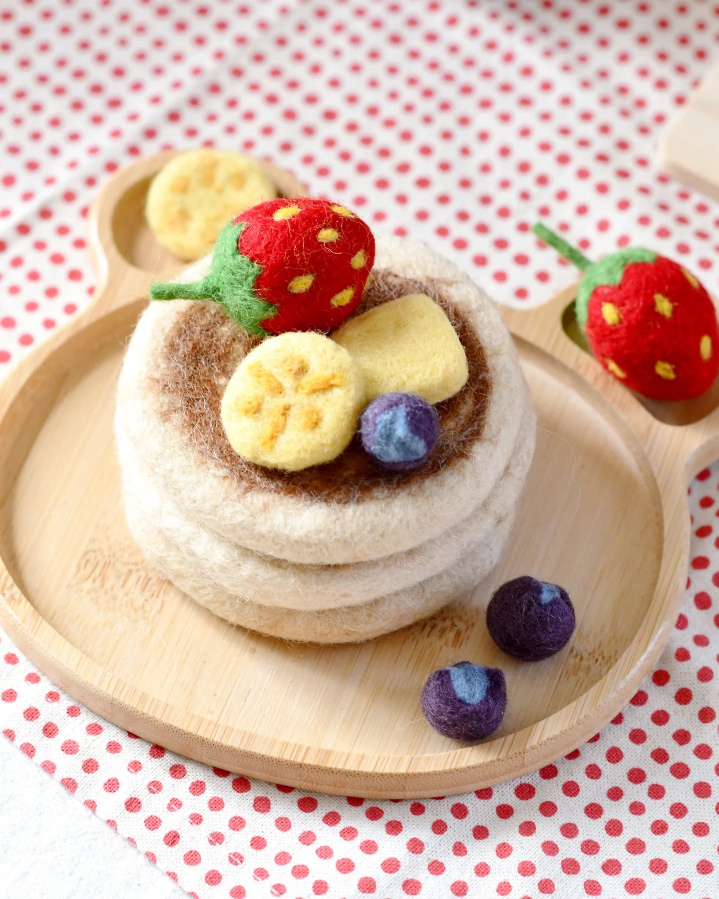 Tara Treasures Felt Pancake Stack Play Food Set