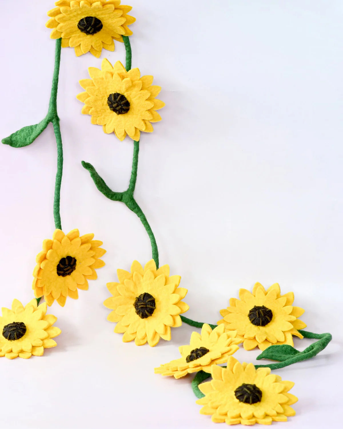 Felt Yellow Sunflower Garland 2.4m