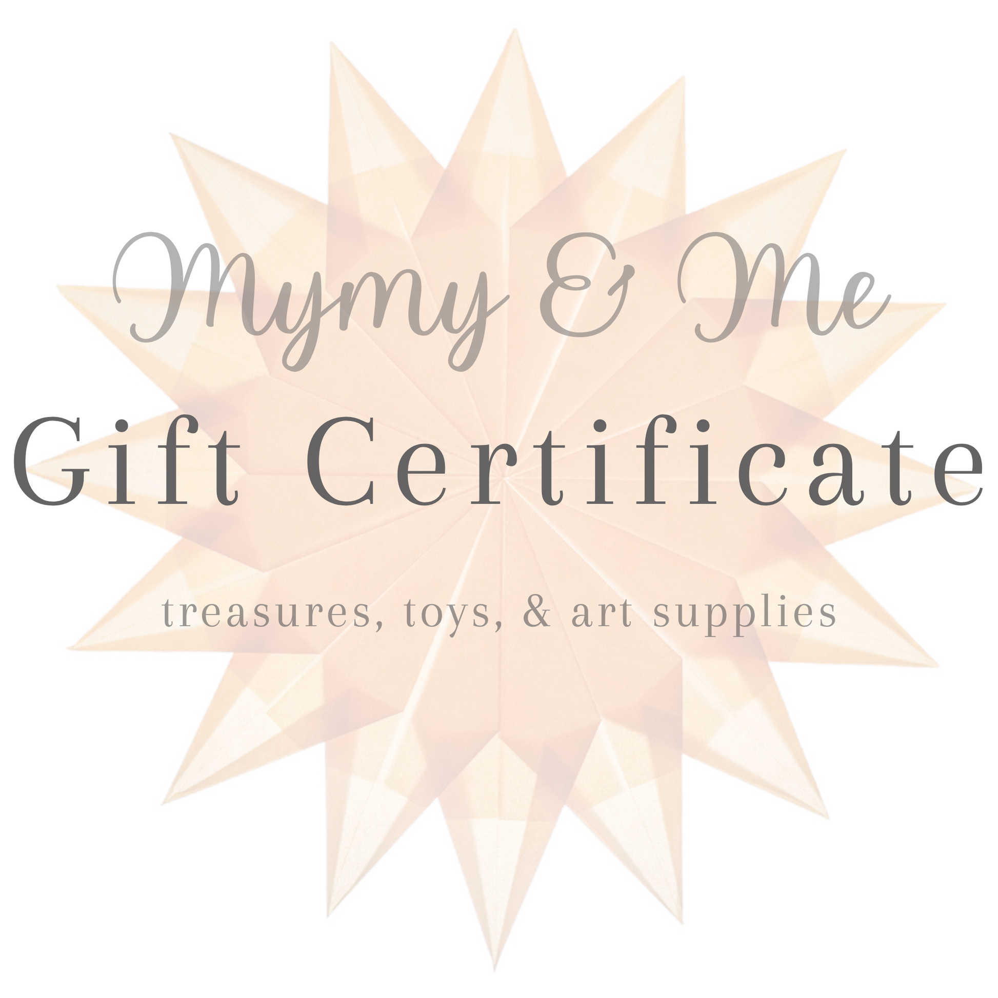 Gift Certificate | Mymy & Me