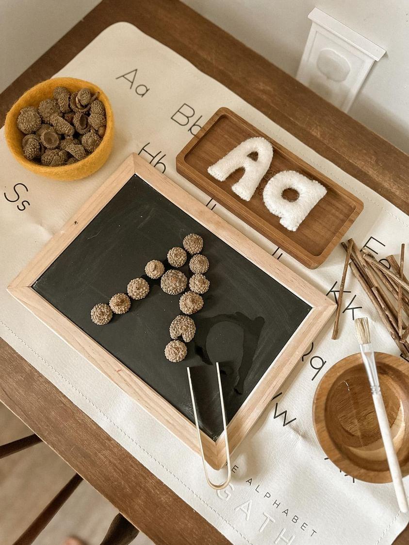 Felt Alphabet | Uppercase Letters - Earthy Colours