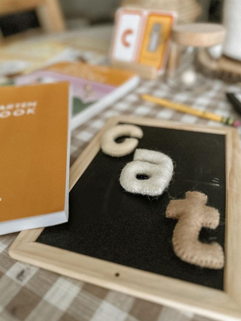 Felt Alphabet | Lowercase - Earthy Colours