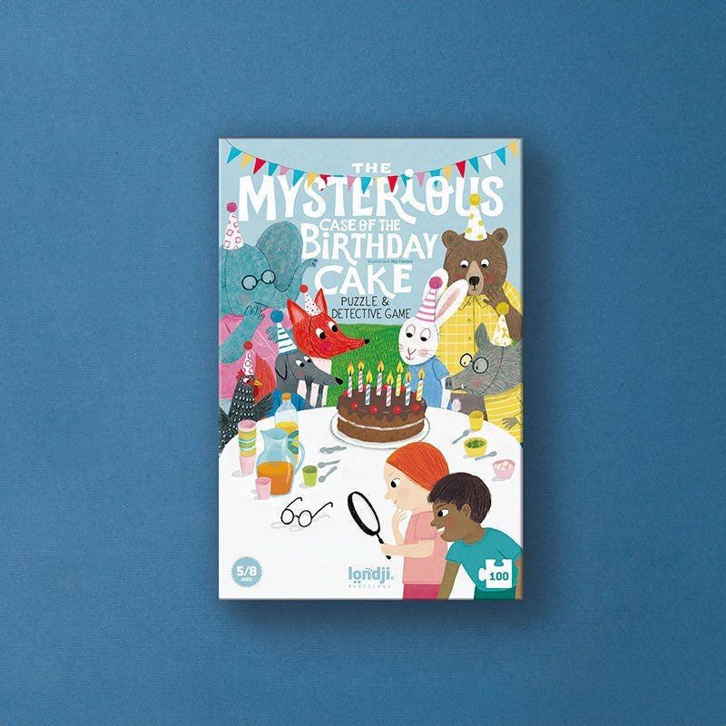The Mysterious Case of the Birthday Cake Puzzle & Detective Game by Londji