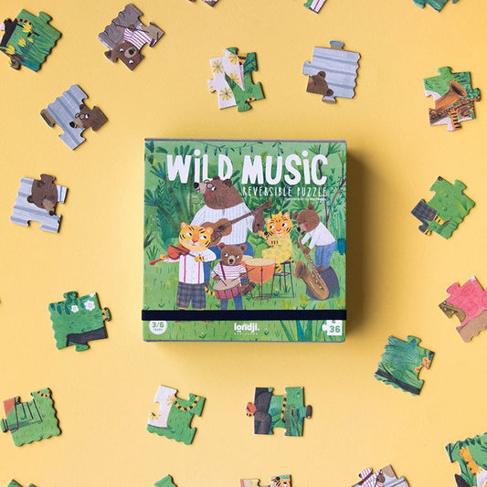 Wild Music Reversible Pocket Puzzle by Londji