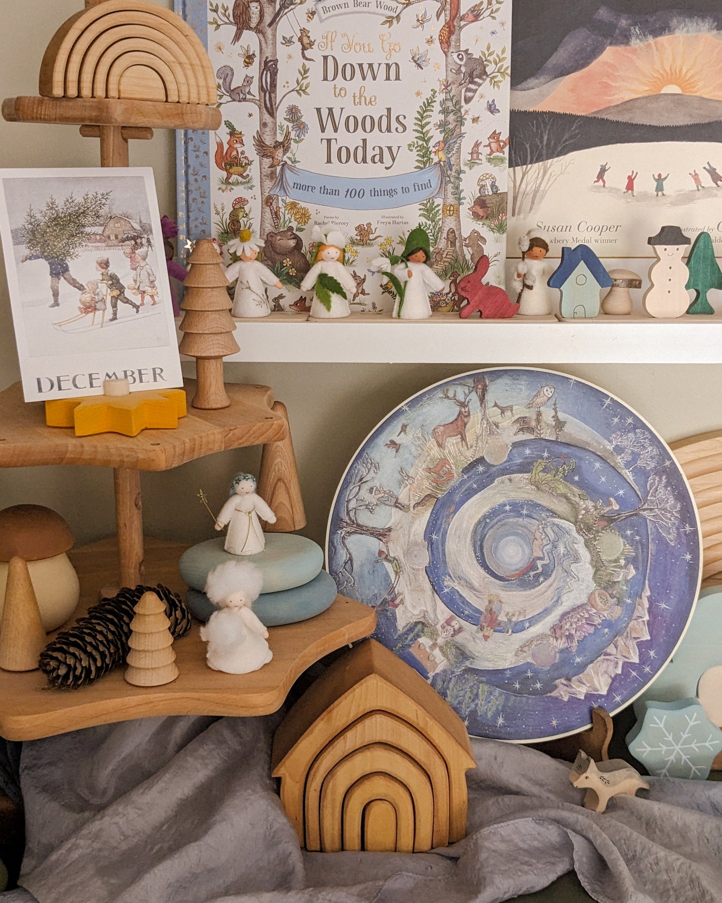 Wilded Family Waldorf inspired Wild Advent / Winter Wheel