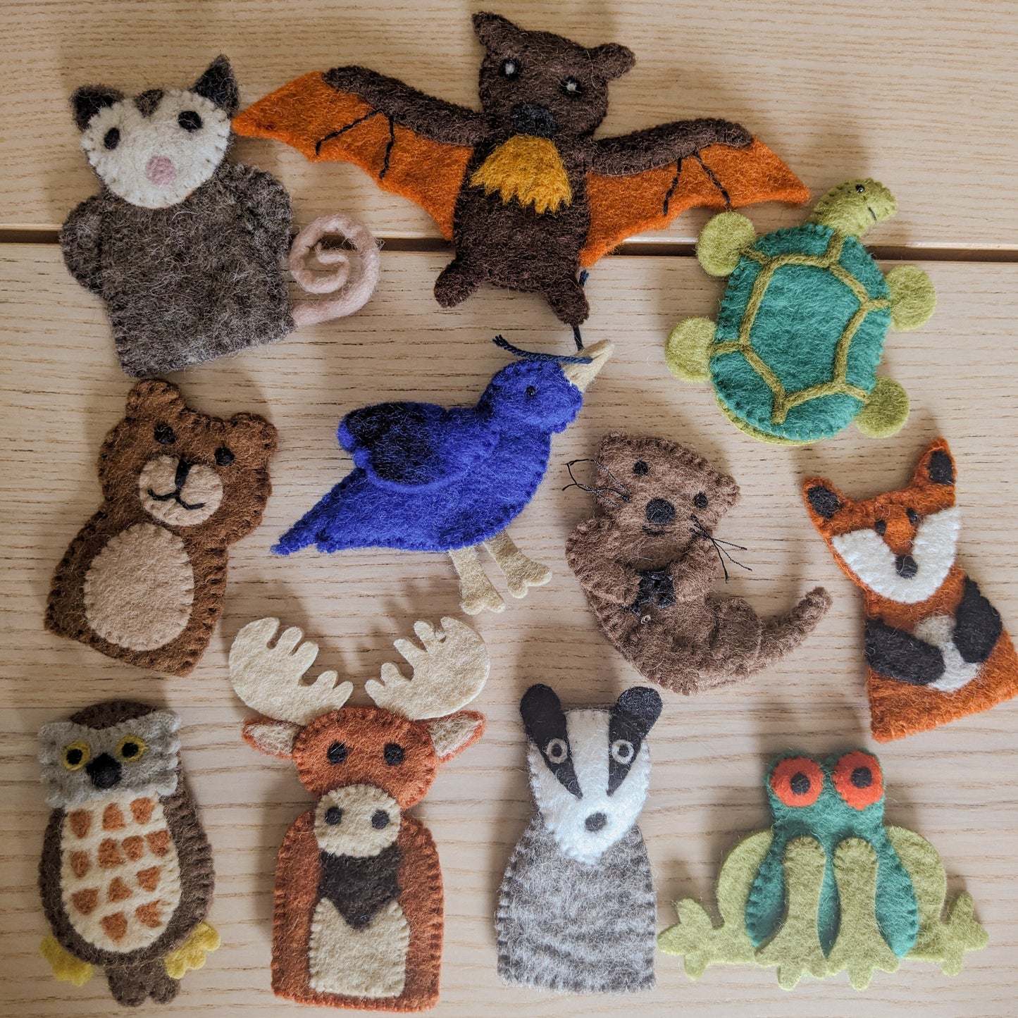 Tara Treasures Felt Finger Puppets (pick and choose)  |   Woodland