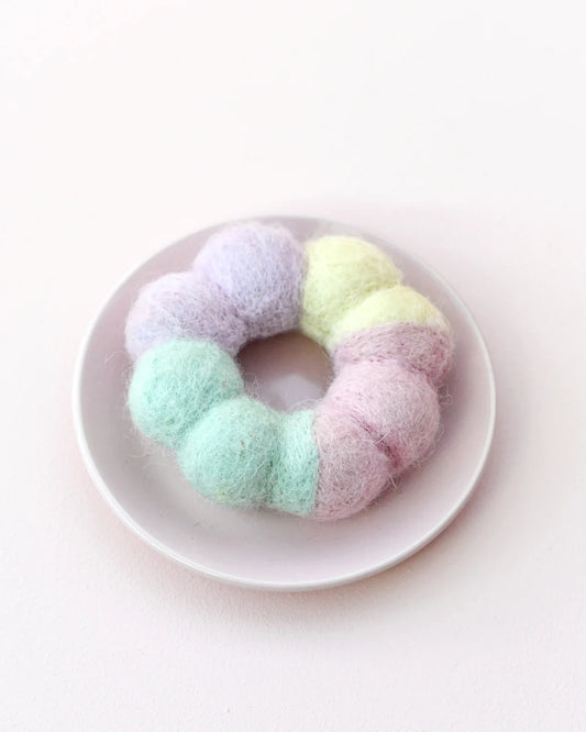 *PRESALE* Tara Treasures Felt Pastel Glaze Vanilla Pon De Ring Mochi Donut