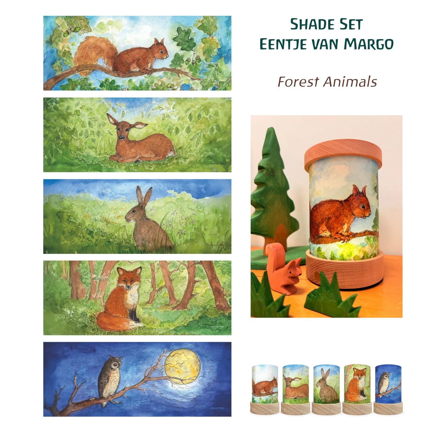 Toverlux | Toverlux Shades Eentje van Margo - Forest Animals
