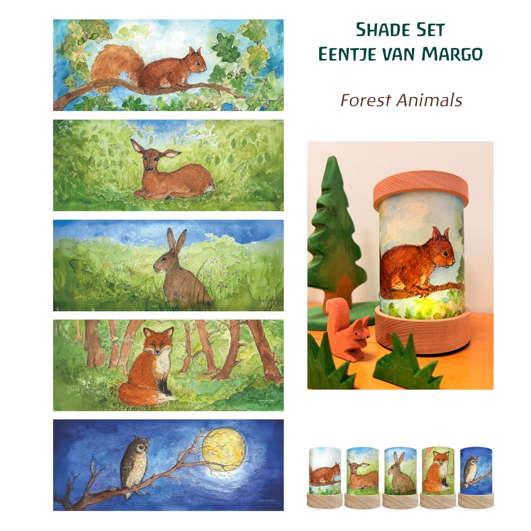Toverlux | Toverlux Shades Eentje van Margo - Forest Animals