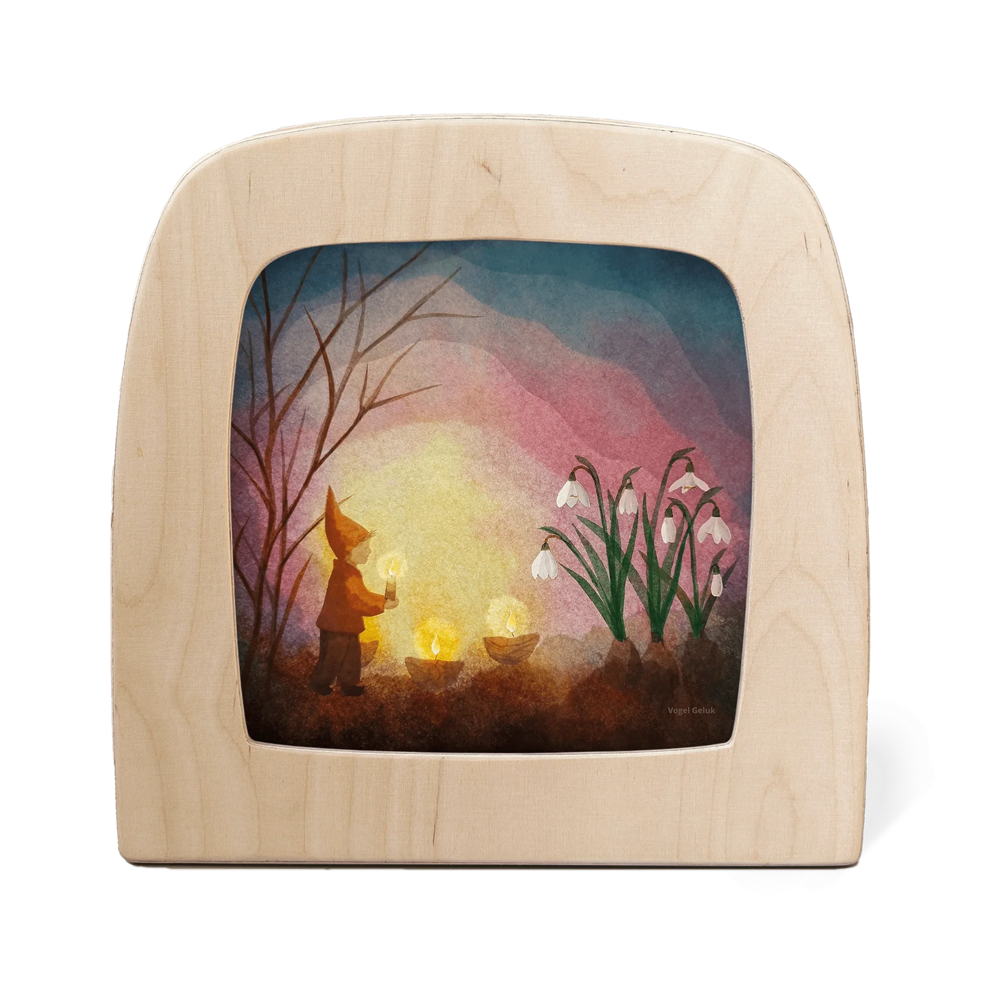 Toverlux | Vogel Geluk - Kindling Spring Silhouette