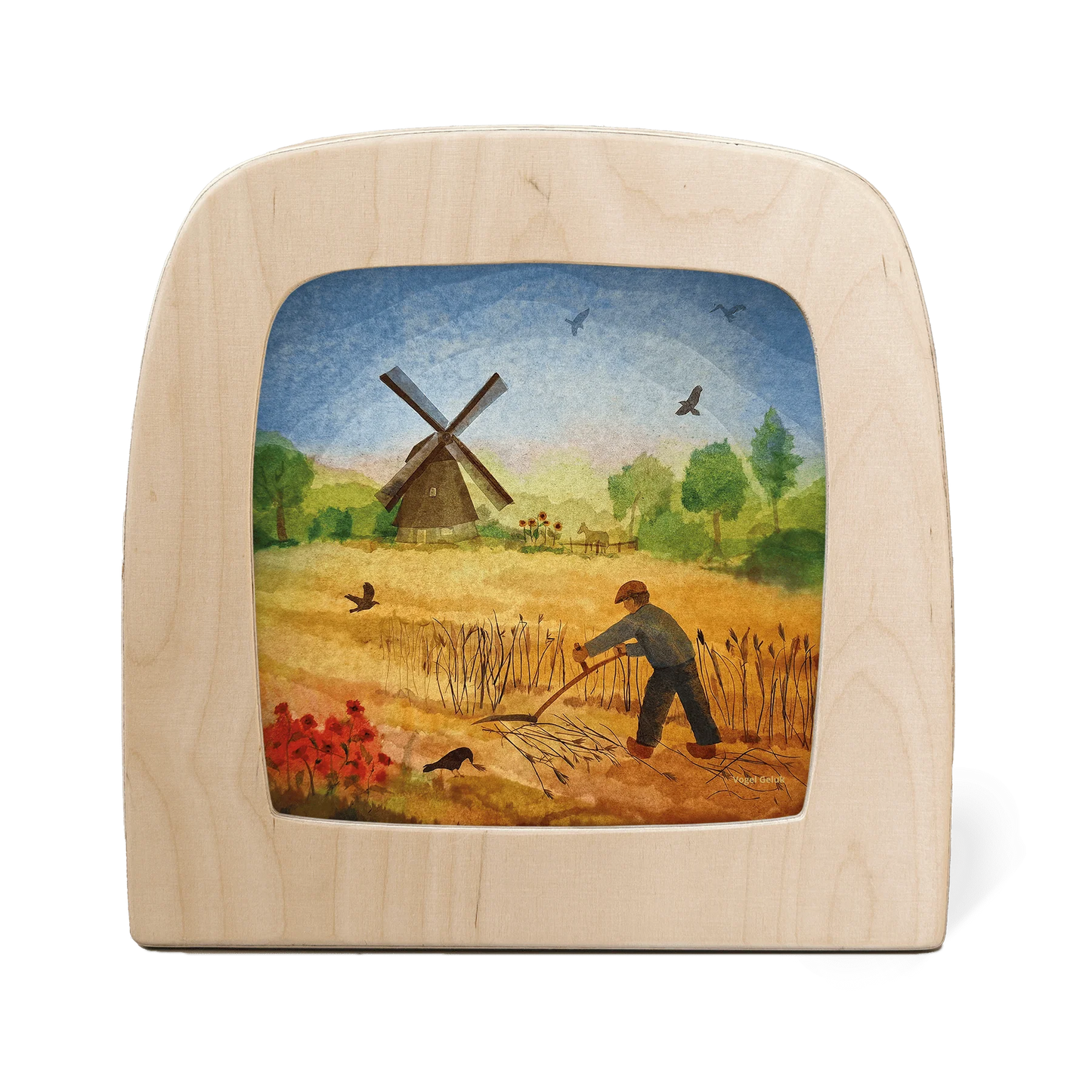 Toverlux | Vogel Geluk - Windmill Silhouette