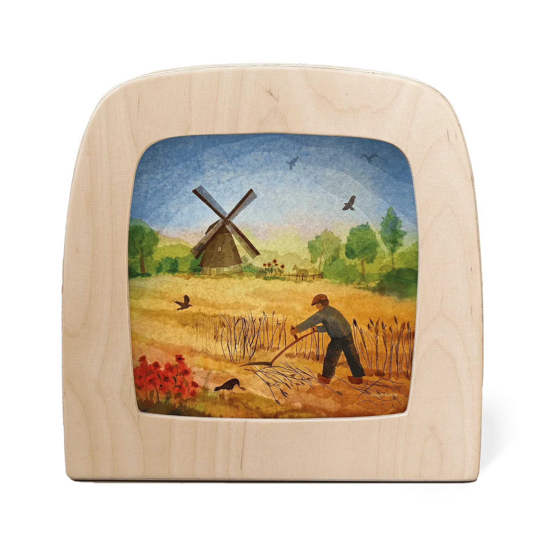 Toverlux | Vogel Geluk - Windmill Silhouette