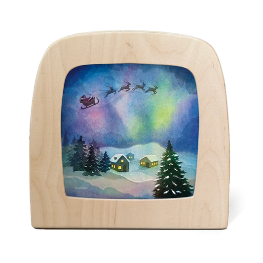 Toverlux | Vogel Geluk - Aurora Sleighride Silhouette