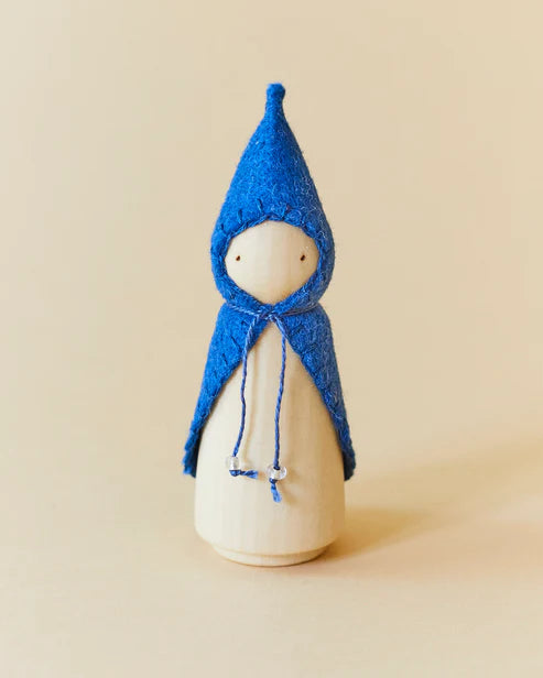 Wonderheart Blue Wooden Gnome