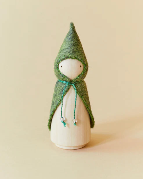 Wonderheart Green Wooden Gnome