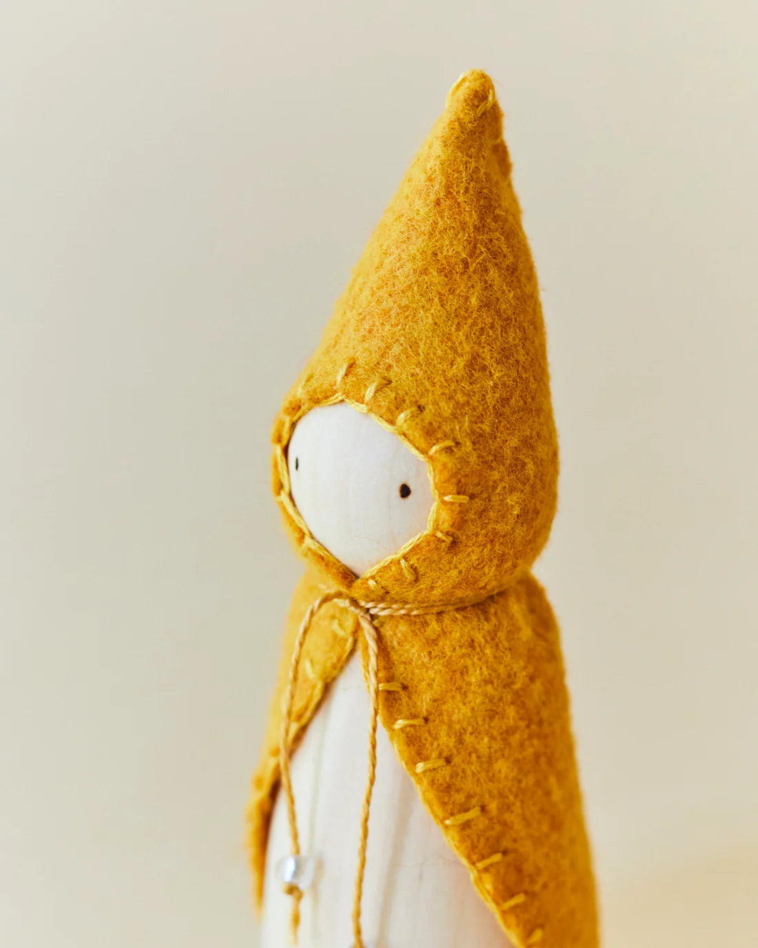 Wonderheart Yellow Wooden Gnome