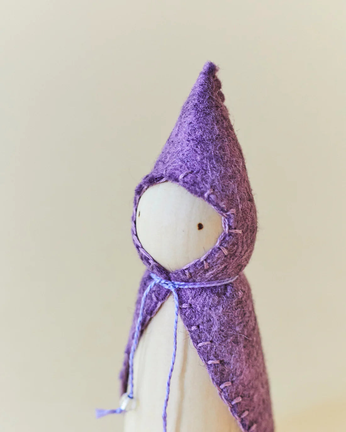 Wonderheart Purple Wooden Gnome