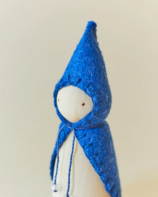 Wonderheart Blue Wooden Gnome