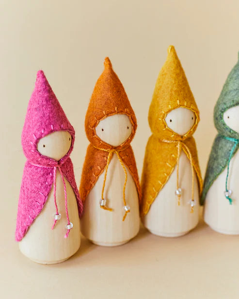 Wonderheart Rainbow Wooden Gnome Set