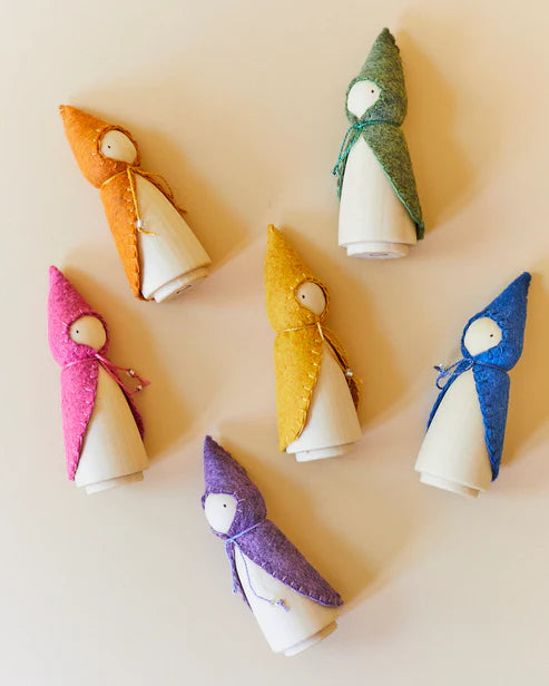 Wonderheart Rainbow Wooden Gnome Set