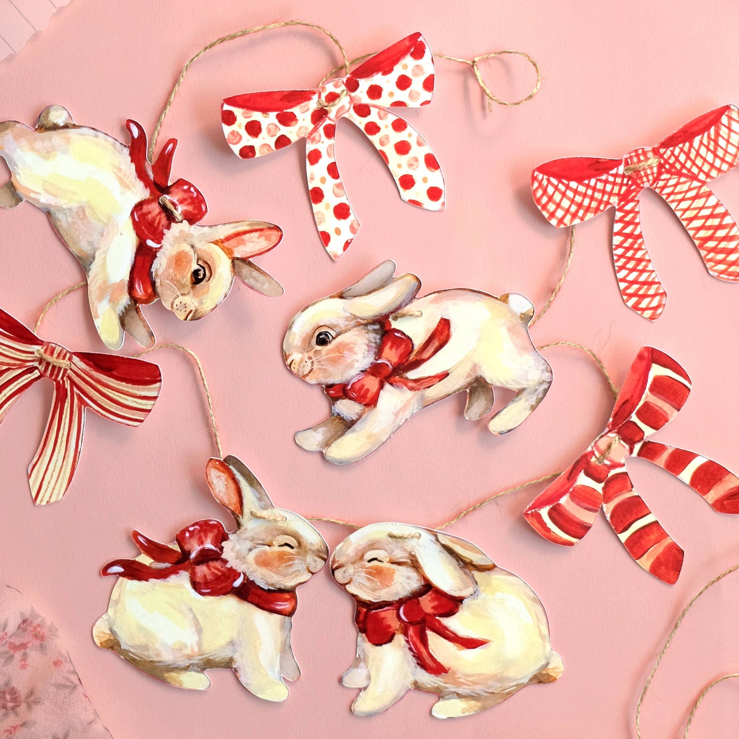Rabbits Paper Garland | DIY Garland Kit