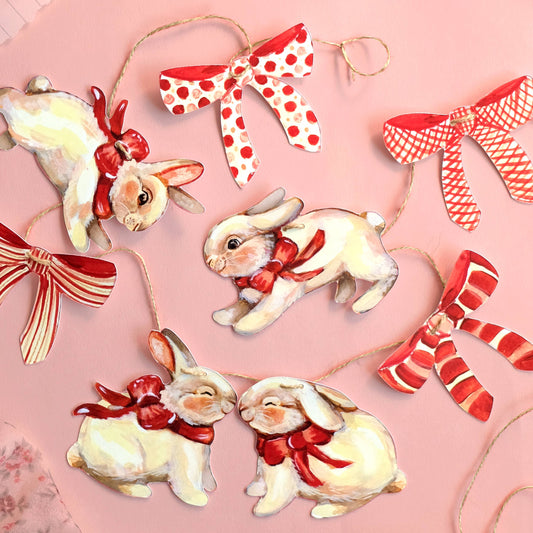 Rabbits Paper Garland | DIY Garland Kit