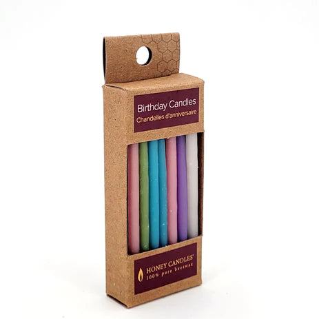 Beeswax Birthday Candles - Pastel