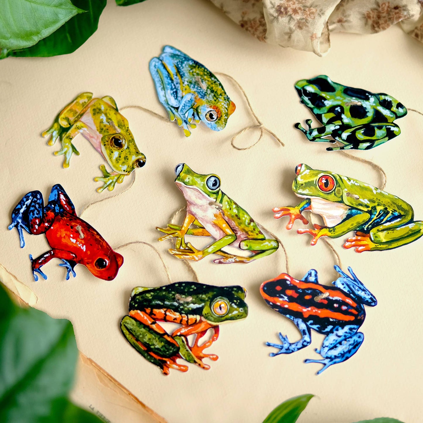 Frog Garland | DIY Paper Garland Kit