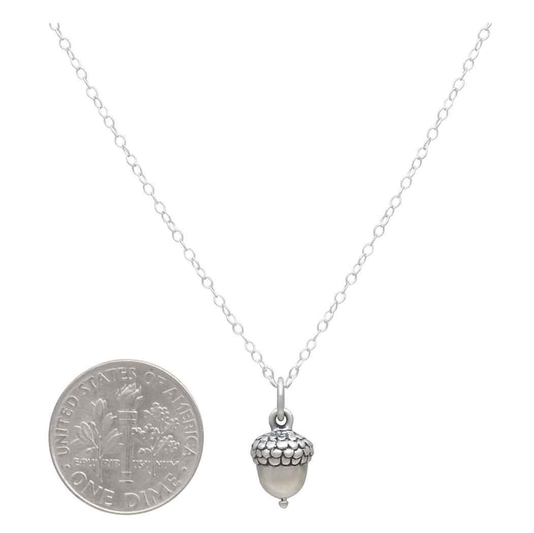 Sterling Silver Acorn Necklace