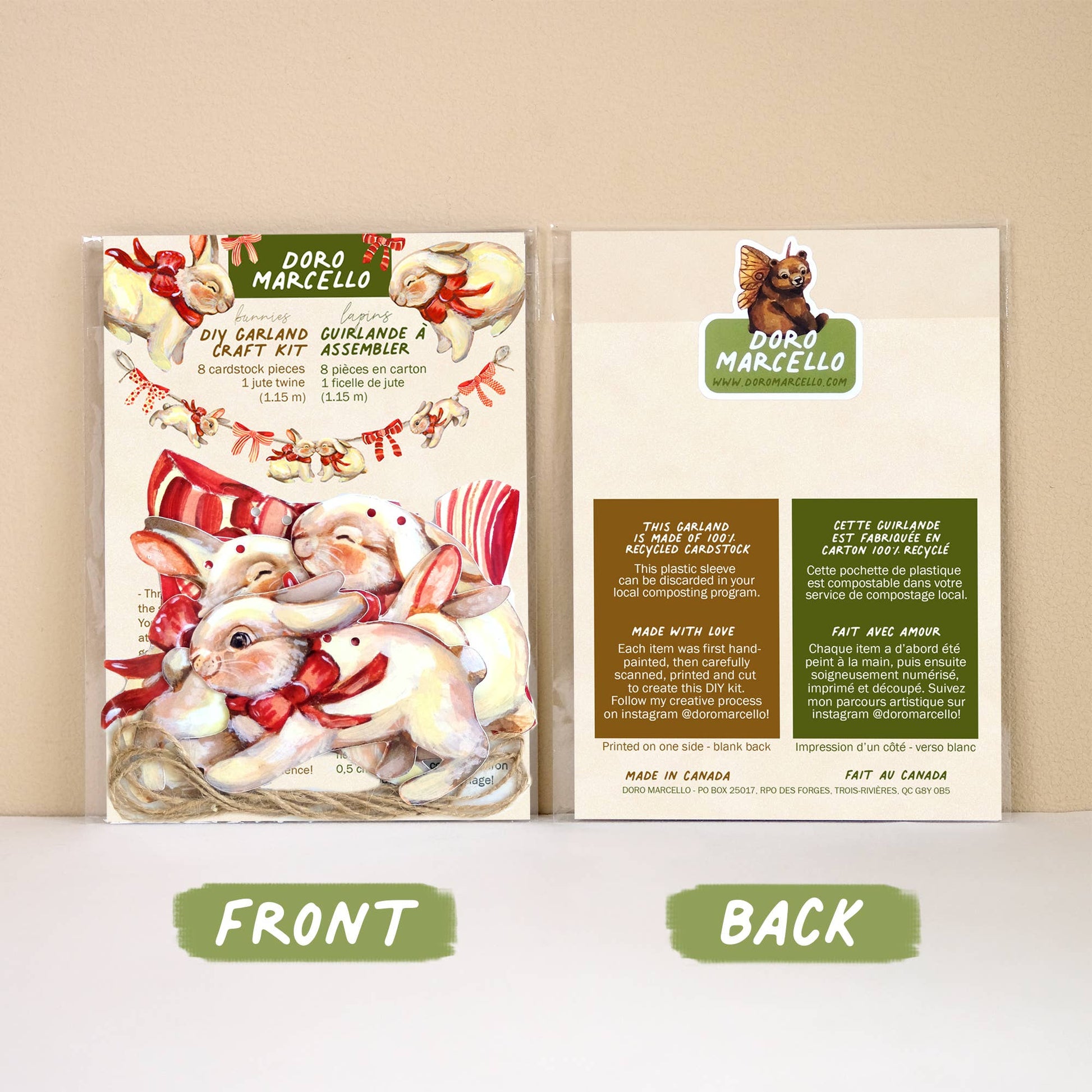 Rabbits Paper Garland | DIY Garland Kit