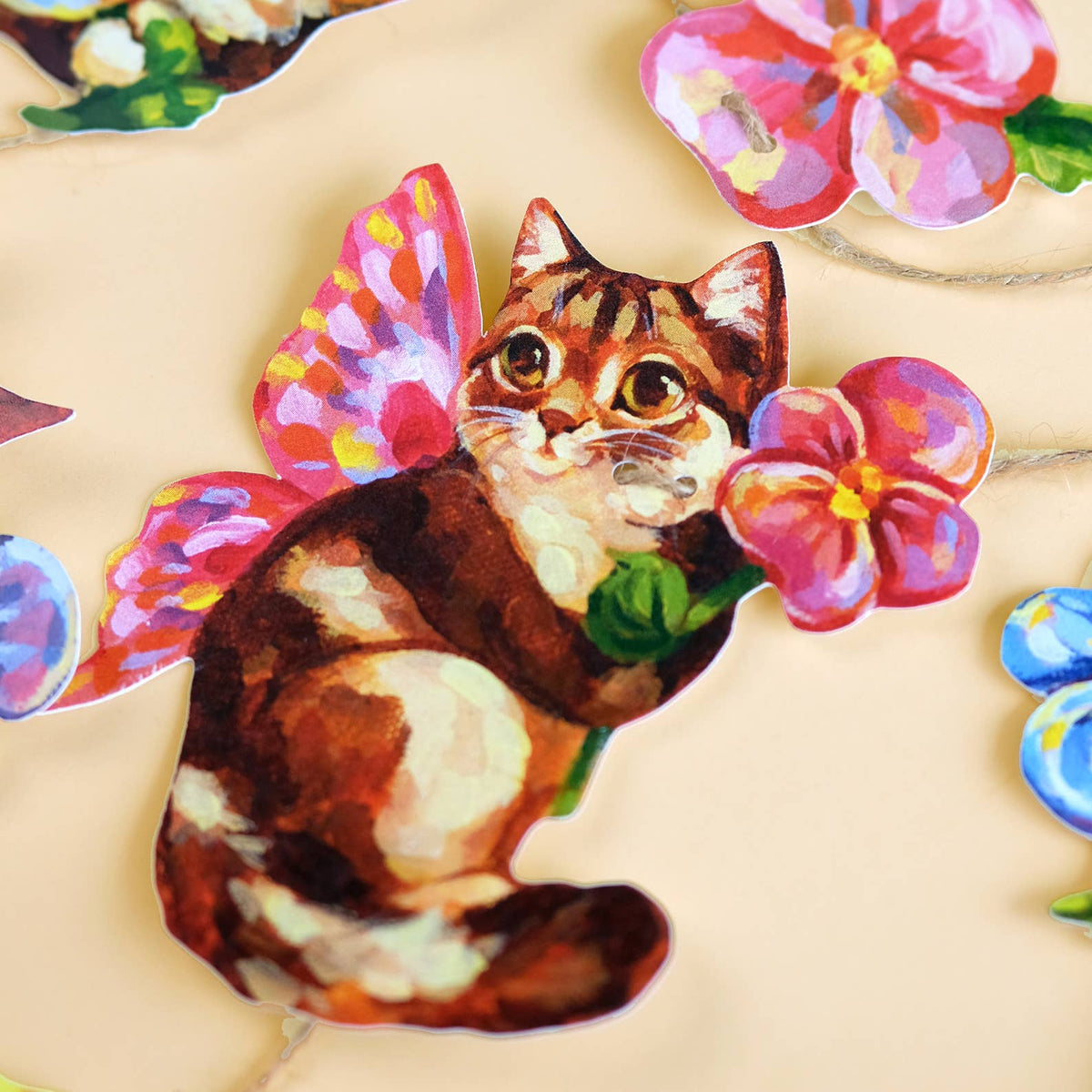Fairy Cats Paper Garland | DIY Garland Kit
