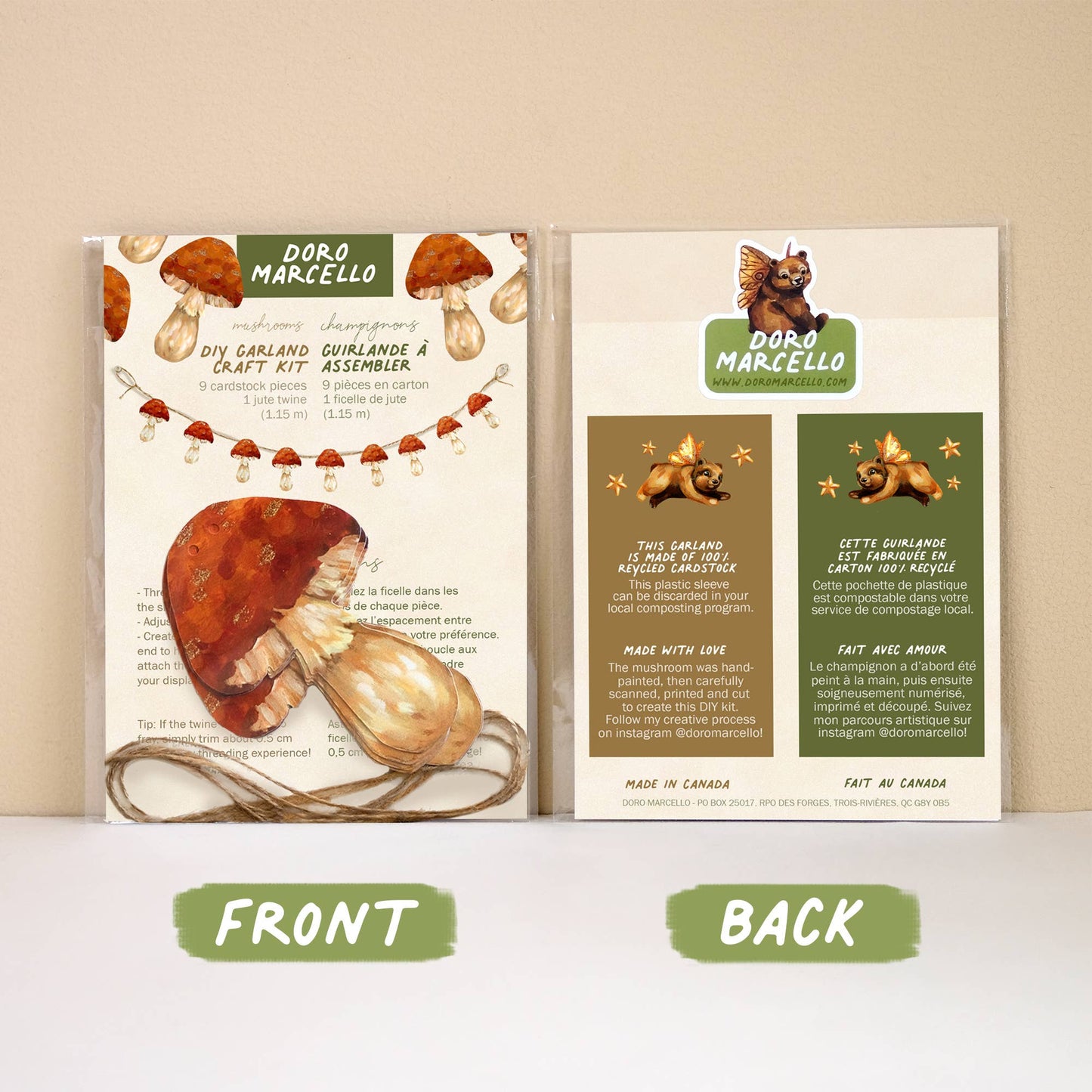 Red Mushroom Garland | DIY Garland Kit