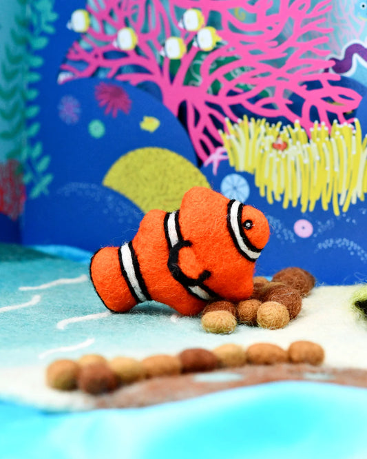 Tara Treasures Felt Clownfish Toy (Coral Reef Fish)