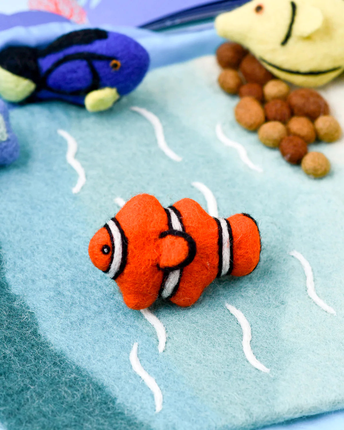 Tara Treasures Felt Clownfish Toy (Coral Reef Fish)