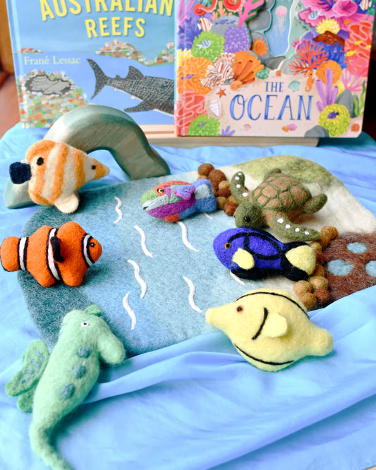 Tara Treasures Felt Coral Reef Fish Toys Set