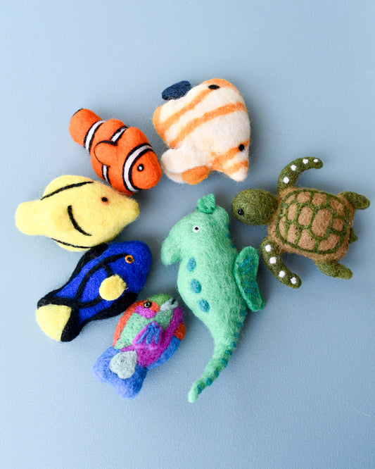 Tara Treasures Felt Coral Reef Fish Toys Set