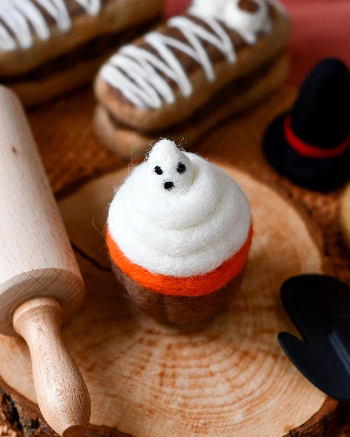 Felt Halloween Spooky Fun Cupcakes